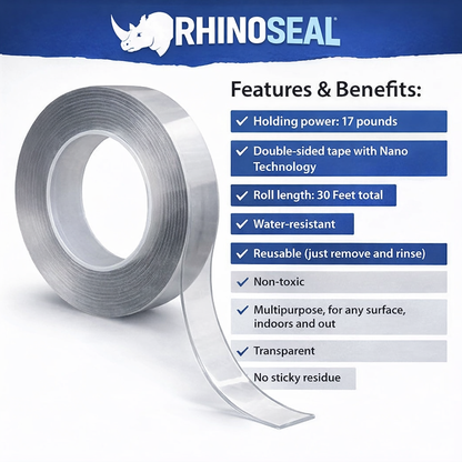 RhinoSeal™ Double-Sided Nano Tape